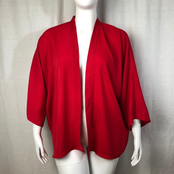 ASOS Tops - asos Red Open Front Shrug